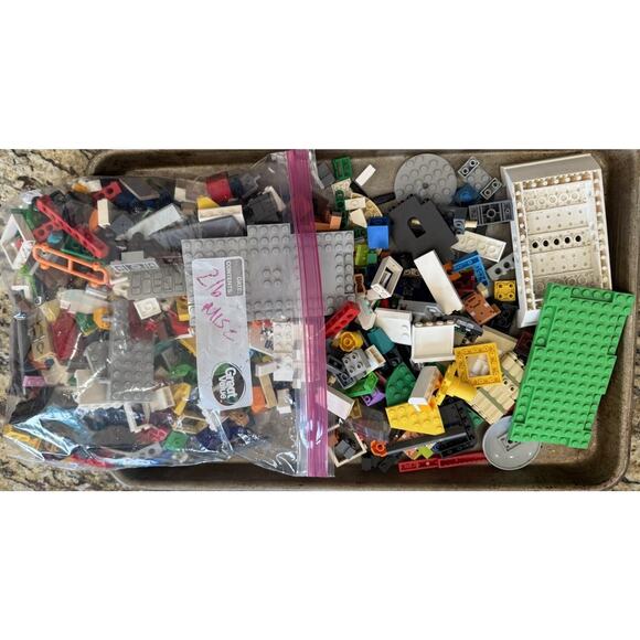 2 TWO POUNDS MIXED LOT OF CLEAN LEGO PIECES from Sets - Picture 3 of 4
